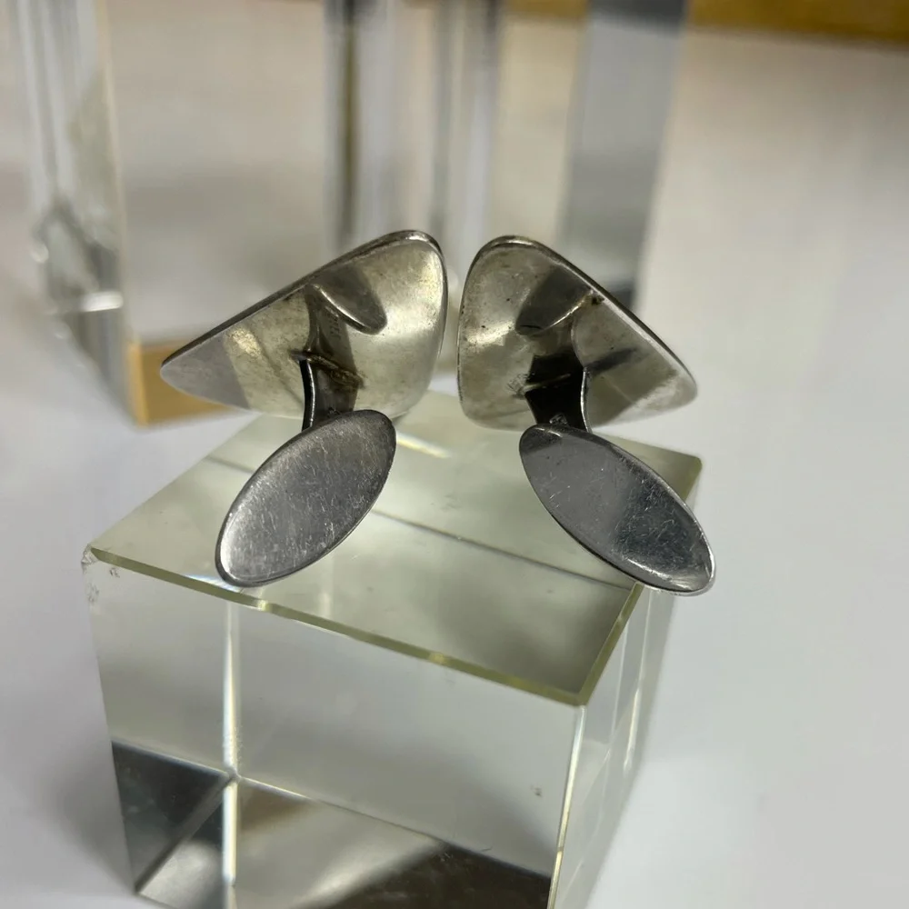 DANISH STERLING Godtfred B.Brøchner 830 Silver Vintage Articulated Modernist